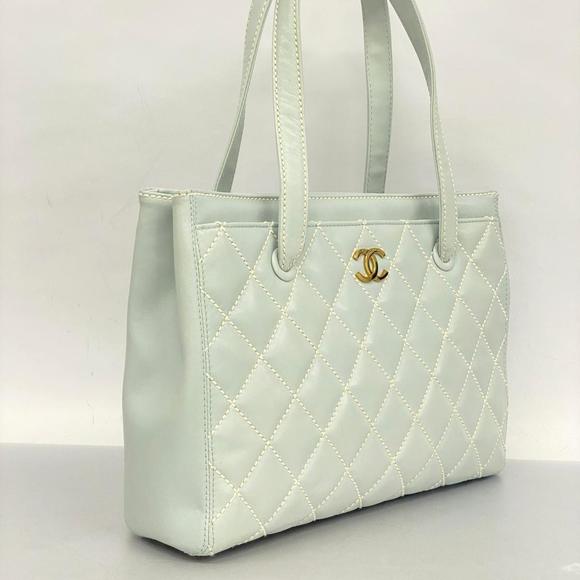 Chanel Stitch Bag Lambskin Wild Blue Tote - Picture 1 of 15
